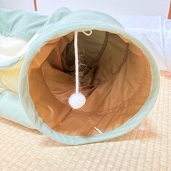今週まで！猫トンネル2点セット　おもちゃの画像