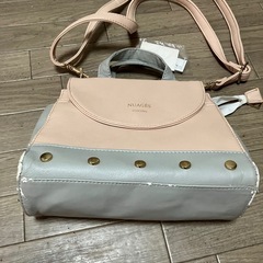 新品未使用タグ付き　ピンク×グレー2wayミニBTソノシーNUAGESバッグの画像