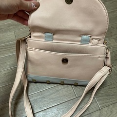 新品未使用タグ付き　ピンク×グレー2wayミニBTソノシーNUAGESバッグの画像