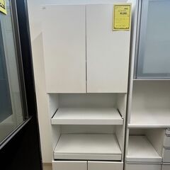 ジモティ来店特価!!　レンジ台　イケア　ホワイト　　J-10145