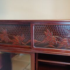 鎌倉彫茶箪笥　美品　購入時35万の画像