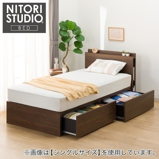 マットレス付き！ベッドフレーム クイーン