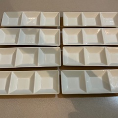 仕切り有り　皿　プレート　8枚セット【家庭用】【業務用】の画像