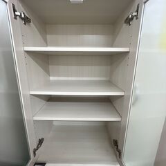 ジモティ来店特価!!　キッチンカウンター　ホワイト　　J-10151の画像