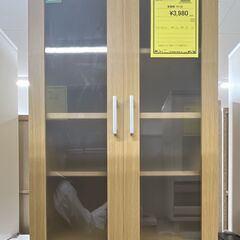 ジモティ来店特価!!　食器棚 　ナチュラル　　J-10152