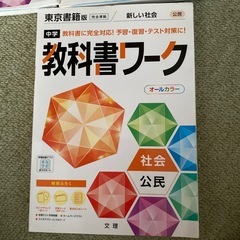 参考書。中学生、教科書ワーク