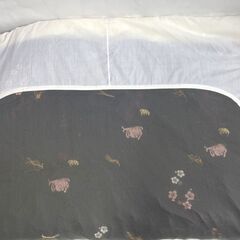 売切りセール！高級肉厚ぽかぽか！定価3万円 掛け布団 カバー付き 145×180cm 厚み約6cm シングル ブラック 寝具 ①の画像