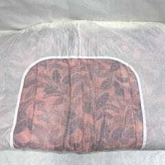 売切りセール！高級肉厚ぽかぽか！定価3万円 掛け布団 カバー付き 145×180cm 厚み約6cm シングル ピンク 寝具 ②の画像