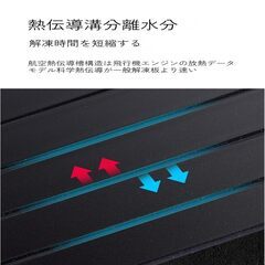【新品】解凍プレート 急速解凍プレート 解凍トレイ アルミ合金 熱を加えず 急速解凍の画像