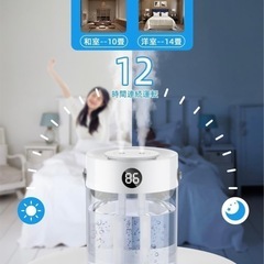 【新品】卓上加湿器 3L大容量 2穴スプレーの画像