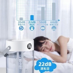 【新品】卓上加湿器 3L大容量 2穴スプレーの画像