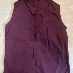 紫色 ノースリーブシャツ Mサイズ