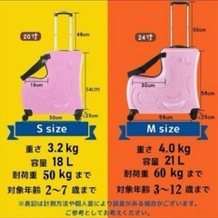 子供乗れるキャリーケース
　ピンク　旅行　キャリーケース　スーツケース最終価格　他でも出品しています！の画像