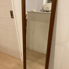 ミラー 姿見 ウォールナット 茶色