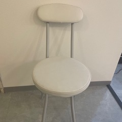 折りたたみチェア(白)の画像
