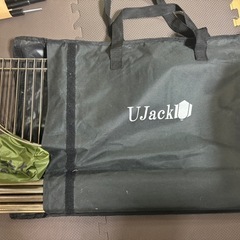 キャンプ　UJack トライポット+スキレット2個+DOD未使用ポール　セットの画像