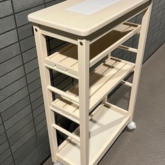 キッチン　棚　スリム　ワゴンの画像
