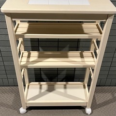 キッチン　棚　スリム　ワゴンの画像