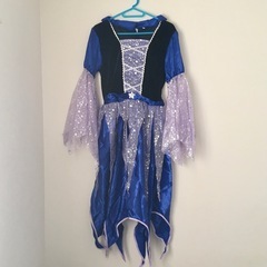 新品未使用　コスプレ 衣装 仮装 4点セット 魔女 魔法使い ウィッチ 子供 キッズ 160の画像
