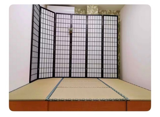 部屋 仕切り 屏風 と畳み