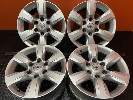 トヨタ 150系ランクルプラド 中期 純正ホイール 17インチ 4本 7.5J6HPCD139.7+25 ハイエース流用可　(VHG428)