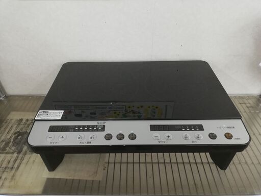 ☆ジモティー割引有☆アイリスオーヤマ 2口IHコンロ IHK-W12S-B 2019年製 中古品