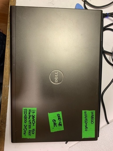 (売約済）★断捨離特価！人気機種　ハイスペック最上位クラスWorkstation。dell precision m4600改その⑱。ブルートゥース搭載機 i7 2640M FireProm5100GPU搭載！メモリー16G　新品SSD!480G　win10pro64bit。
