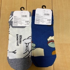 ディズニー 靴下 2足セット 未使用の画像