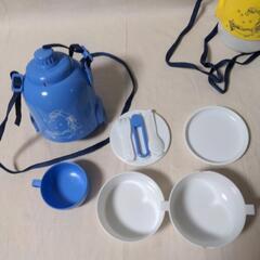 子供用 水筒&お弁当箱 3個セット 未使用の画像