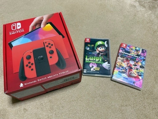 有機 el switch マリオレッド、ソフト2個付き