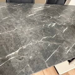 大理石調 ダイニングテーブル 160×90の画像