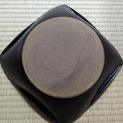 状態良好！まとめ割『軽くて黒い波形の大皿 25cm×25cm×6cm』黒 おしゃれ 格安 の画像