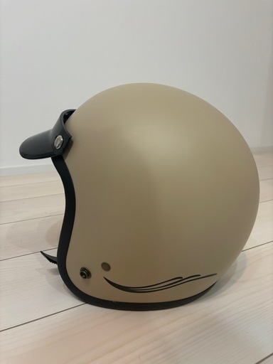 バイク用ジェットヘルメット(サンバイザー付き)