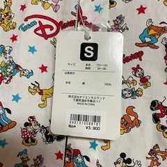 【新品⚜️】Disney ディズニーリゾート チームディズニー総柄シャツ 長袖 白 ホワイト Sの画像