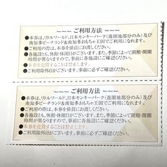 リトルワールド　日本モンキーパーク　南知多ビーチランド&南知多おもちゃ王国 明治村株主入場招待券の画像
