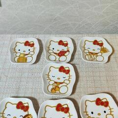 決まりました。お値下げ終了【縁起物七福神】七福キティ　　豆皿