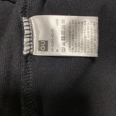 GU黒ニットカットソーの画像