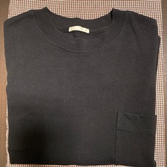 GU黒ニットカットソーの画像