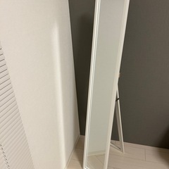 姿見　スタンドミラー　白