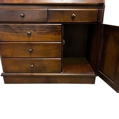 NO.1865 《美品》ライティングビューロー 学習机 デスク 木製 キャビネット 家具 中古の画像