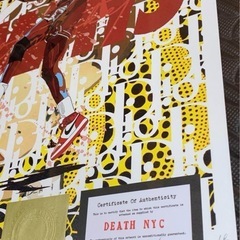 蔵出限定販売！正規品DEATHNYC  世界限定100枚 バンクシー カウズの画像