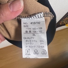 ⑧ワンピース　チュニック　3Lの画像