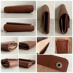 ☆お値引可能☆【極美品】Prof Line  三つ折財布 栃木レザー コンパクト ウォレット の画像