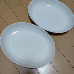 皿 カレー他 ホワイトの画像