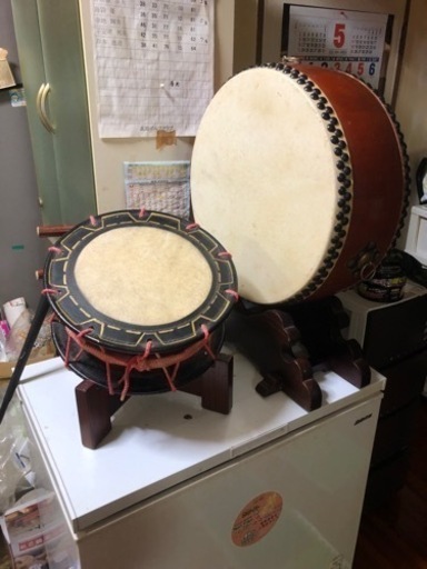 三線用大小太鼓