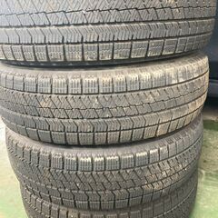 スタッドレスタイヤアルミホイール4本セット　ブリジストン　VRX2　Wedsアルミホール　155/65R14　軽自動車　の画像