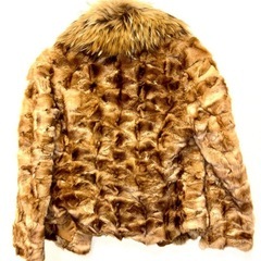 【定価約10万】最高級セーブル　リアルファー　毛皮　コートの画像