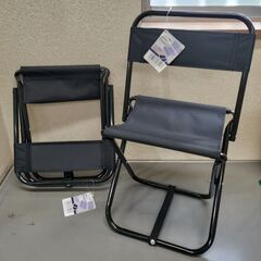 未使用2個セット 折りたたみパイプ椅子　(キャンプや釣りやアウト...