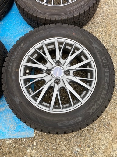 美品アルミ15×5.5J.42&185/65R15(22年製)