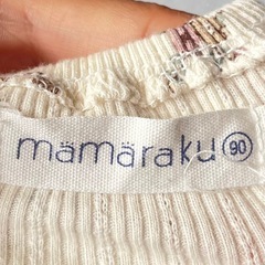 ママラク mamaraku 花柄チュールトップス カットソーの画像